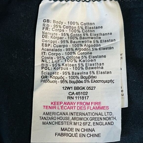 Bench kids long sleeve tee shirt in navy blue size 3-4 (104 cm) - Picture 7 of 9